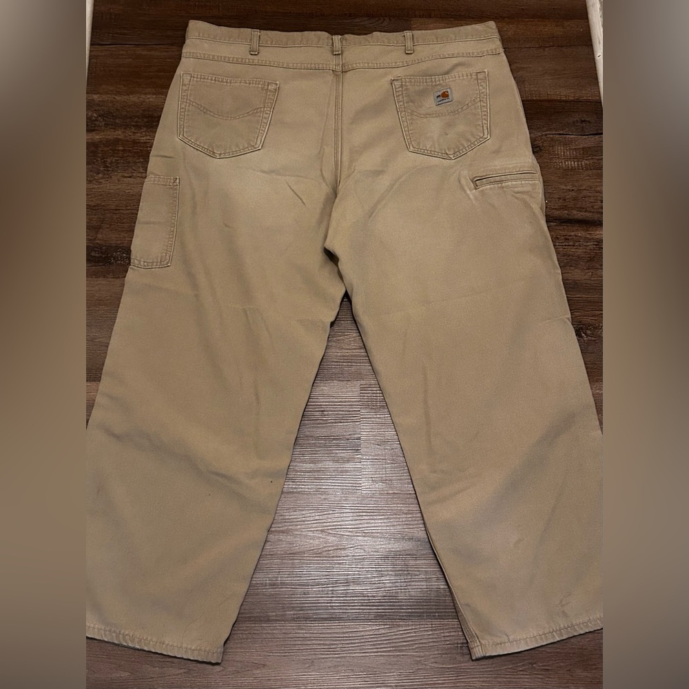 Carhartt B159 GKH Khaki Carpenter Pants 44x30 Loose Fit Workwear USA